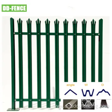 BS1722-12 W Pale Powder Coated Security Palisade Fence